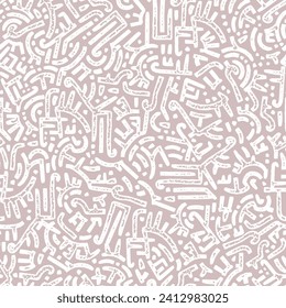 Hand drawn abstract seamless pattern, ethnic background, simple style - great for textiles, banners, wallpapers, wrapping - vector design
