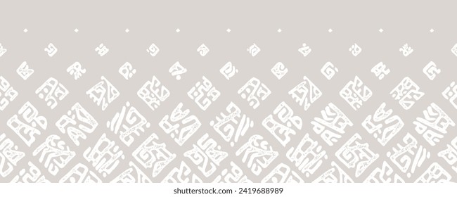 Hand drawn abstract seamless pattern, ethnic background, simple style - great for textiles, banners, wallpapers, wrapping - vector design