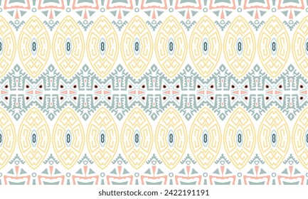 Hand drawn abstract seamless pattern, ethnic background, simple style. Design for background ,curtain, carpet, wallpaper, clothing, wrapping, Batik, vector illustration.