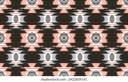 Hand drawn abstract seamless pattern, ethnic background, simple style  great. Design for background ,curtain, carpet, wallpaper, clothing, wrapping, Batik, vector illustration.