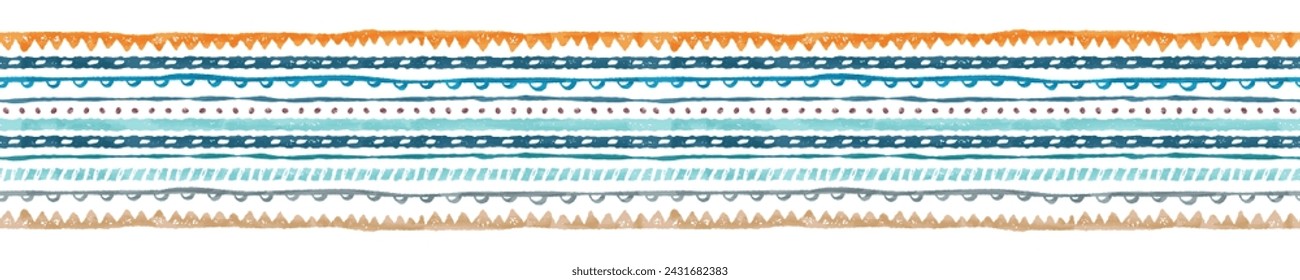Hand drawn  abstract seamless pattern, ethnic background, simple style - great for textiles, banners, wallpapers, wrapping - vector design