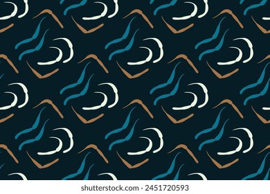 Hand drawn abstract seamless pattern, ethnic background for textiles, banners, wallpapers, wrapping