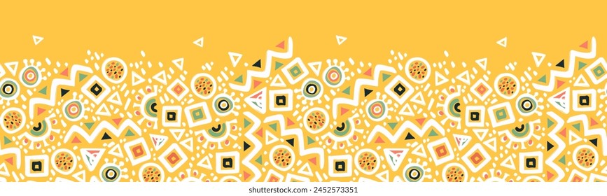 Hand drawn abstract seamless pattern, ethnic background, simple style - great for textiles, banners, wallpapers, wrapping - vector design 