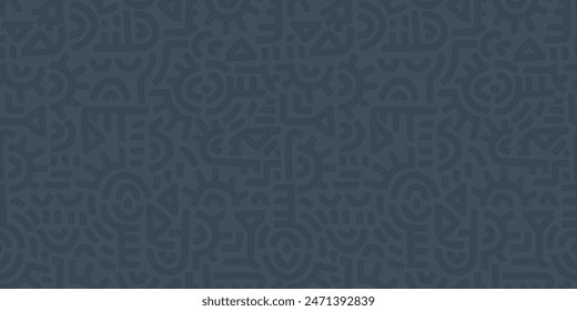 Hand drawn abstract seamless pattern, retro background, simple style - great for textiles, banners, wallpapers, wrapping - vector design 