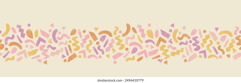 Hand drawn abstract seamless pattern, ethnic background, simple style - great for textiles, banners, wallpapers, wrapping - vector design