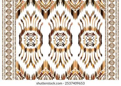 Hand drawn abstract seamless pattern, ethnic background, african style - great for textiles, banners, wallpapers, wrapping "This content was created using vector drawing tools not generated by AI"