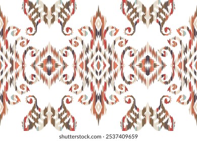 Hand drawn abstract seamless pattern, ethnic background, african style - great for textiles, banners, wallpapers, wrapping "This content was created using vector drawing tools not generated by AI"