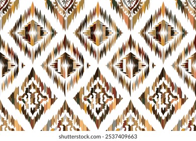 Hand drawn abstract seamless pattern, ethnic background, african style - great for textiles, banners, wallpapers, wrapping "This content was created using vector drawing tools not generated by AI"