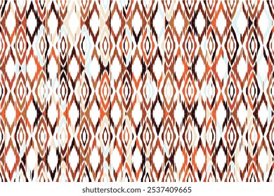 Hand drawn abstract seamless pattern, ethnic background, african style - great for textiles, banners, wallpapers, wrapping "This content was created using vector drawing tools not generated by AI"