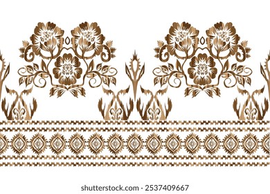 Hand drawn abstract seamless pattern, ethnic background, african style - great for textiles, banners, wallpapers, wrapping "This content was created using vector drawing tools not generated by AI"