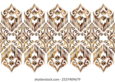 Hand drawn abstract seamless pattern, ethnic background, african style - great for textiles, banners, wallpapers, wrapping "This content was created using vector drawing tools not generated by AI"