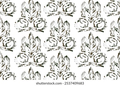 Hand drawn abstract seamless pattern, ethnic background, african style - great for textiles, banners, wallpapers, wrapping "This content was created using vector drawing tools not generated by AI"