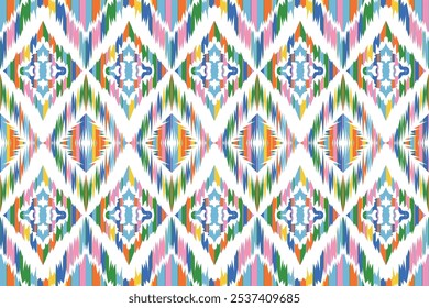 Hand drawn abstract seamless pattern, ethnic background, african style - great for textiles, banners, wallpapers, wrapping "This content was created using vector drawing tools not generated by AI"