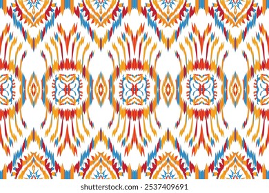 Hand drawn abstract seamless pattern, ethnic background, african style - great for textiles, banners, wallpapers, wrapping "This content was created using vector drawing tools not generated by AI"