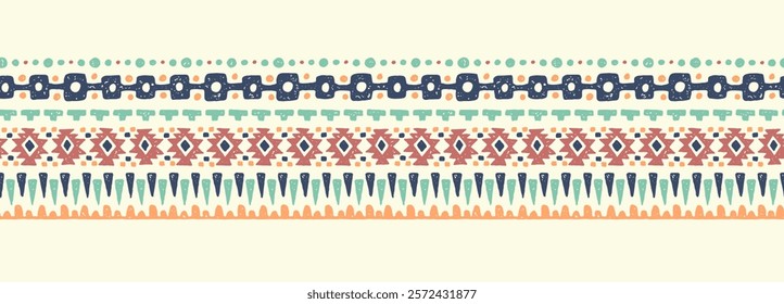 Hand drawn  abstract seamless pattern, ethnic background, aztec style - great for textiles, banners, wallpapers, wrapping - vector design