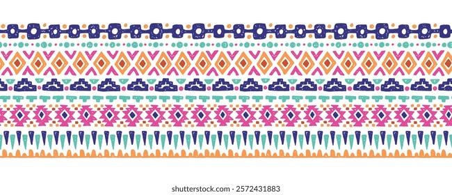 Hand drawn  abstract seamless pattern, ethnic background, aztec style - great for textiles, banners, wallpapers, wrapping - vector design