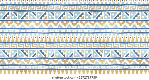 Hand drawn  abstract seamless pattern, ethnic background, aztec style - great for textiles, banners, wallpapers, wrapping - vector design