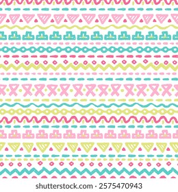 Hand drawn  abstract seamless pattern, ethnic background, aztec style - great for textiles, banners, wallpapers, wrapping - vector design