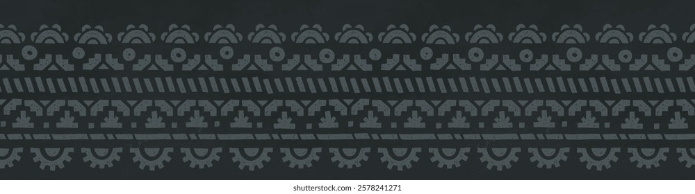 Hand drawn  abstract seamless pattern, ethnic background, aztec style - great for textiles, banners, wallpapers, wrapping - vector design