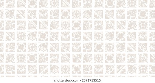 Hand drawn  abstract seamless pattern, ethnic background, african style - great for textiles, banners, wallpapers, wrapping - vector design