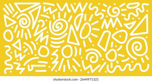 Padrão sem emenda abstrato desenhado à mão, fundo retro, estilo simples - ótimo para têxteis, banners, papéis de parede, envoltório - design vetorial em eps 10.