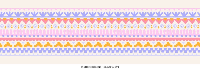 Hand drawn  abstract seamless pattern, ethnic background, aztec style - great for textiles, banners, wallpapers, wrapping - vector design