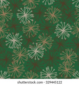 hand drawn abstract seamless pattern with clipping mask. Vector