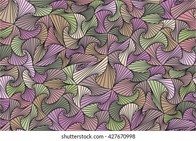 Hand drawn abstract seamless pattern