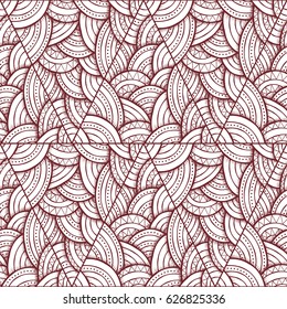 Hand drawn abstract seamless pattern, ethnic decorative triangles. Texture for wallpapers, pattern fills, textile design, web page backgrounds