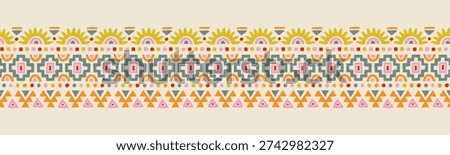 Hand drawn  abstract seamless pattern, ethnic background, aztec style - great for textiles, banners, wallpapers, wrapping - vector design