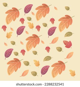 Hand drawn abstract set boho tropical leaf with color shape isolated on beige background. Vector flat illustration. Design for pattern, logo, posters, invitation, greeting card
