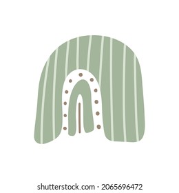 Handgezeichnet abstrakte Form, doodles Objekt einzeln auf weißem Hintergrund. Modernes geometrisches Element für Dekoration, Vorlage für Postkarten, Rahmen, Präsentationen und vieles mehr.