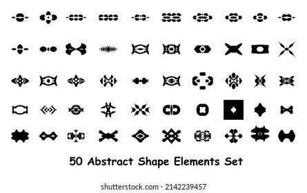 Hand Drawn Abstract Shape Element Set