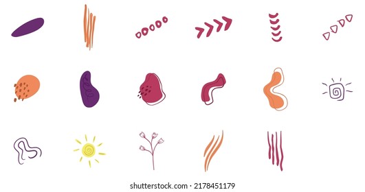 Hand Drawn Abstract Shape and line