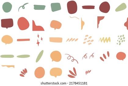 Forma abstracta de mano y línea