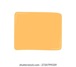 Forma abstrata desenhada à mão com uma forma de adesivo orgânico e cor suave. Fluid blob como quadrado e retângulo, fundo de caixa de texto criativa contorno doodle líquido para design versátil ou elemento patch.
