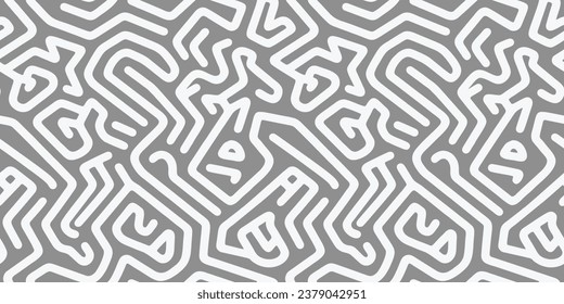 Forma abstracta dibujada a mano fondo de patrón transparente