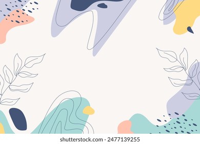 Handgezeichnete abstrakte Formen Hintergrund