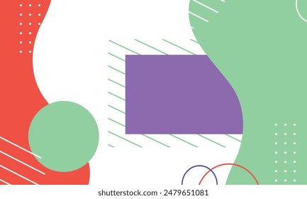 Handgezeichnete abstrakte Formen Hintergrund, Handgezeichneter minimalistischer Hintergrund.
