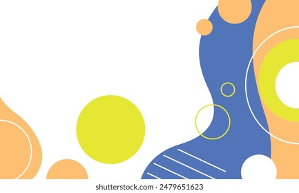 Hand drawn abstract shapes background, Hand drawn minimalist background.
