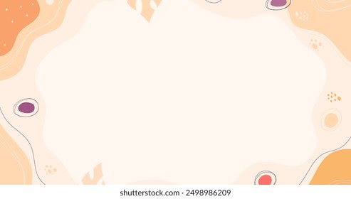 Hand drawn abstract shapes background vector design in eps 10