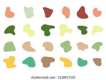 Hand drawn abstract shapes collection