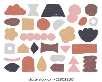 colección de formas abstractas dibujadas a mano.