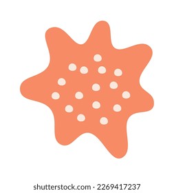 Hand drawn abstract shapes flat icon. Vector illustration