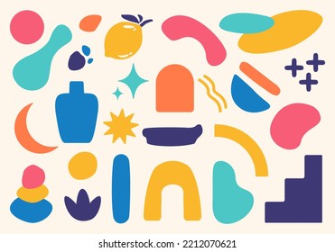 Hand Drawn Abstract Shapes Pattern