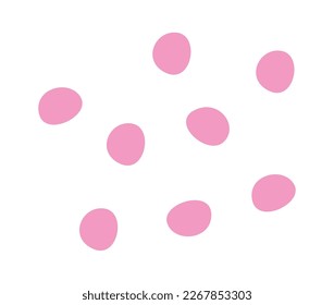 Hand drawn abstract spots flat icon. Vector illustration
