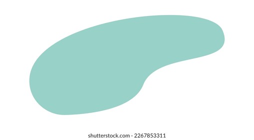 Hand drawn abstract spots flat icon. Vector illustration