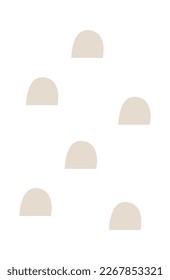 Hand drawn abstract spots flat icon. Vector illustration