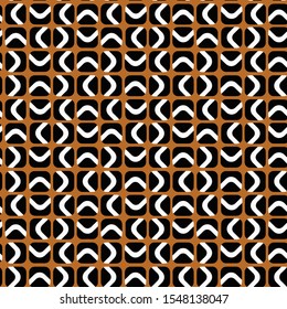 Hand Drawn Abstract Squares Geometric Shapes Vector Pattern Isolated Background