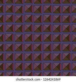 Hand drawn abstract squares vector seamless pattern. Colorful geometrical background for surface design, textile, wrapping paper, wallpaper, phone case print, fabric.